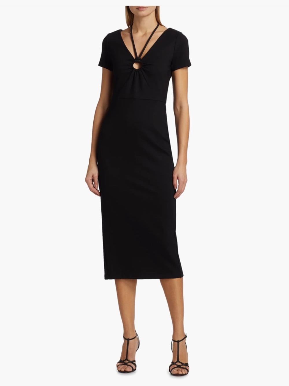 🆕 Toccin Evelyn Ring-Insert Midi-Dress